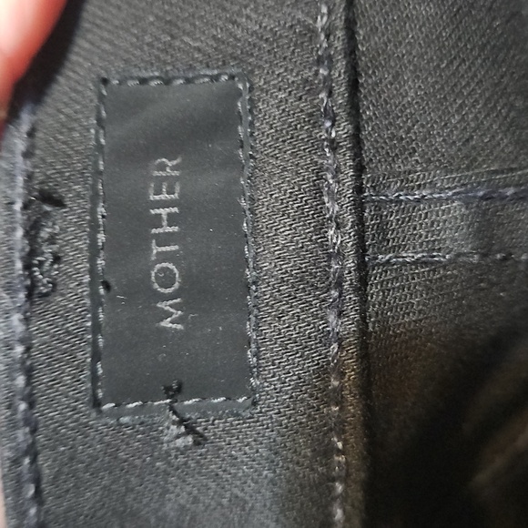 NWOT MOTHER The Tomcat Ankle Black Denim Buttonfly Stretch Jeans - Picture 12 of 16